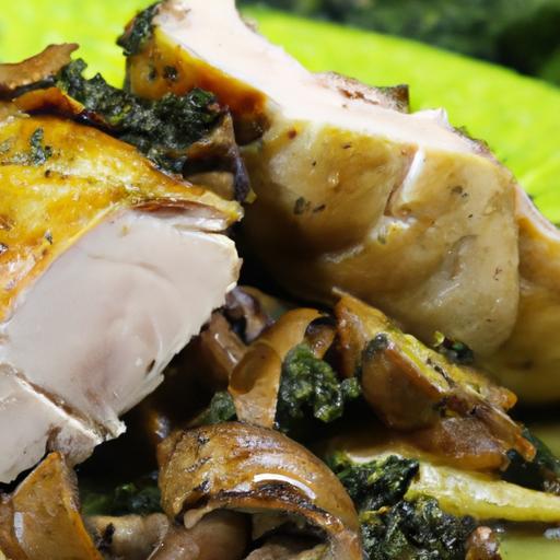 Savor Spinach & Mushroom Stuffed Chicken: A Flavorful Delight
