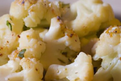 Garlic Parmesan Roasted Cauliflower: A Low-Carb Delight
