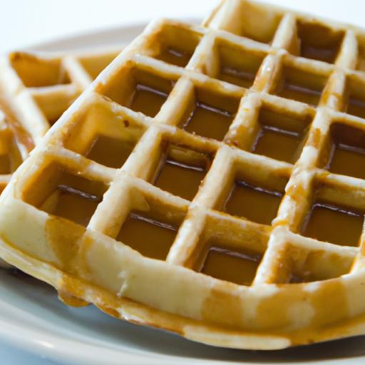 Fluffy Gluten-Free Waffles Drizzled with Pure Maple syrup