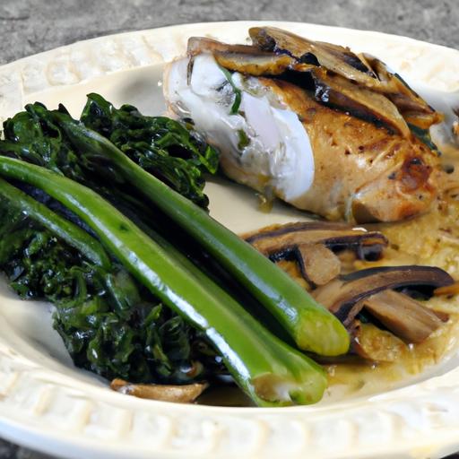 Deliciously Low-Carb: Mushroom & Spinach Stuffed⁢ chicken