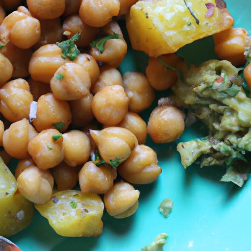 Hearty Vegan Baked Potato with Creamy Avocado & chickpeas