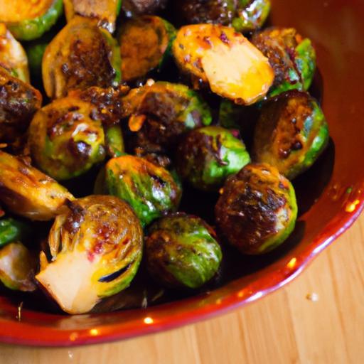 Caramelized Delight: Roasted Brussels Sprouts with Balsamic Glaze