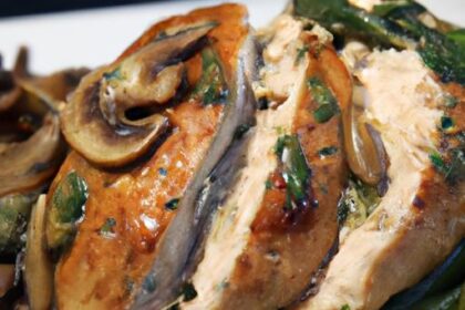 Elevate Dinner with Spinach & Mushroom Stuffed Chicken Breast