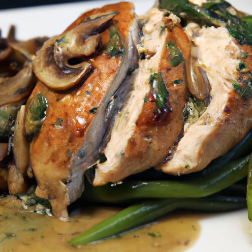 Elevate Dinner with Spinach & Mushroom Stuffed Chicken Breast