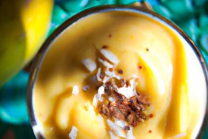 Tropical Bliss: How to Make a Vegan Mango Coconut Smoothie