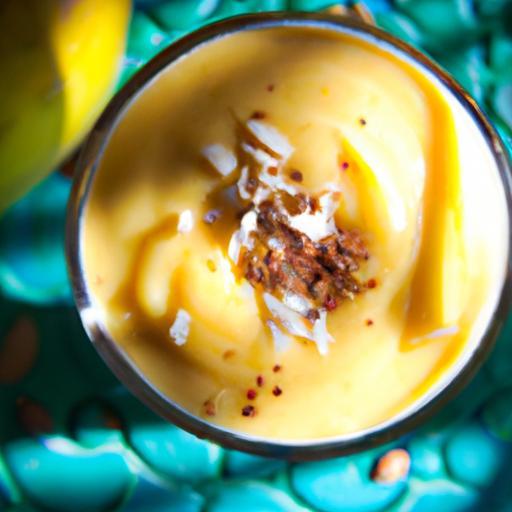 Tropical Bliss: How to Make a Vegan Mango Coconut Smoothie
