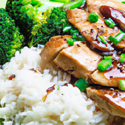 Savory Teriyaki Chicken with Fluffy Rice & Steamed Broccoli
