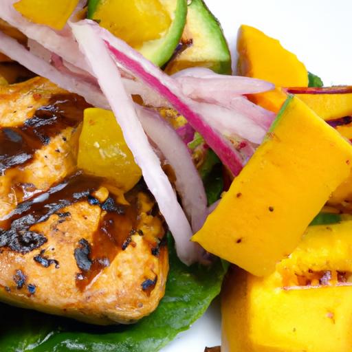 Savor Summer: Grilled Chicken with Zesty Mango Salsa Delight