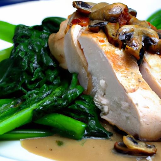 Elevate Dinner with Spinach & Mushroom stuffed Chicken Breast