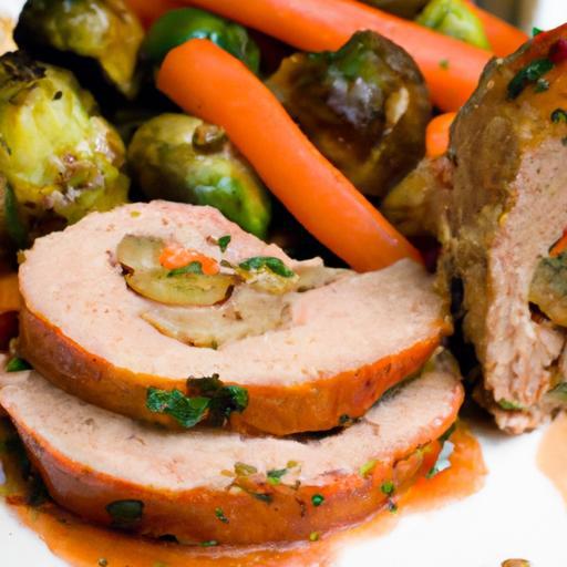 Savory Turkey Meatloaf Paired with Perfect Roasted Veggies