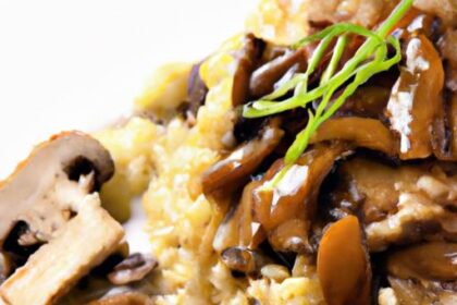 Savor the Perfect Mushroom Risotto with Tender Chicken