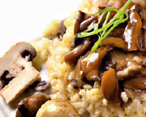 Savor the Perfect Mushroom Risotto with Tender Chicken
