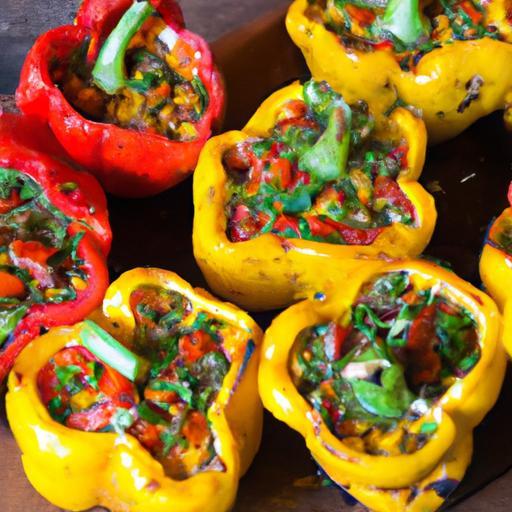Colorful Vegan Stuffed Bell Peppers: A Nutritious Delight
