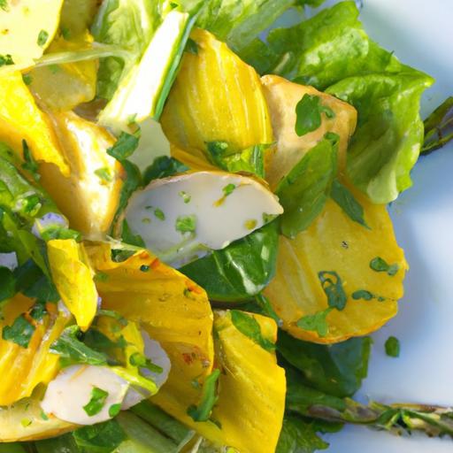 Bright & Tangy: Grilled Veggie Salad with Zesty Lemon Dressing