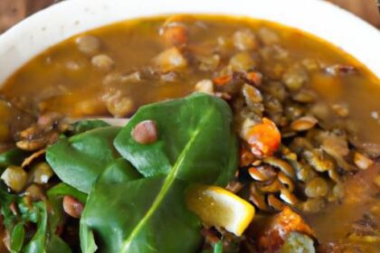 Hearty Lentil and Spinach Soup: A Nutritious Comfort Bowl