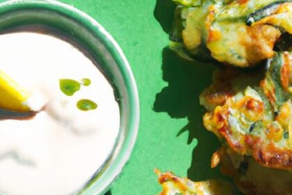 Crispy Zucchini Fritters with Creamy Yogurt Dip Recipe