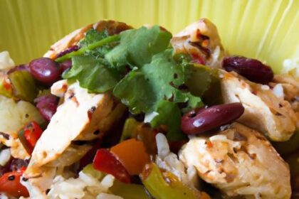 Flavor-Packed Chicken Fajita Bowls with Rice and Beans