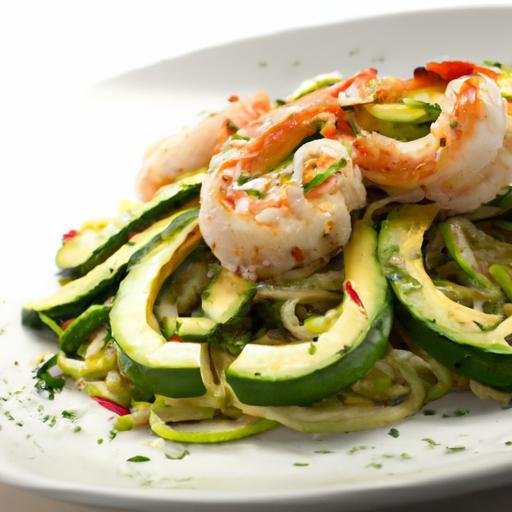 Zucchini Noodles with Shrimp and Avocado: A Fresh Twist