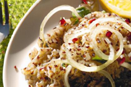 Zesty Quinoa Salad with Tangy Lemon Vinaigrette Delight