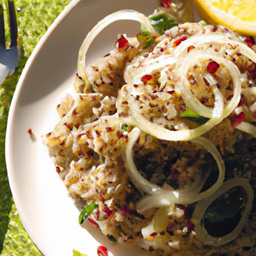 Zesty Quinoa Salad with Tangy Lemon Vinaigrette Delight