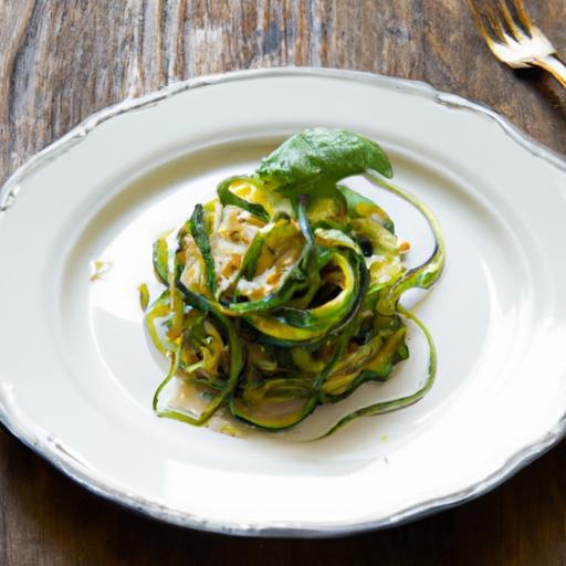 Twist on Tradition: Zucchini Noodles with Fresh Pesto Flair