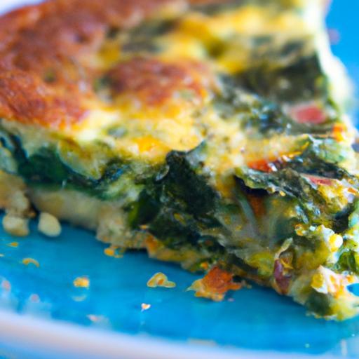 Wholesome Veggie Frittata: Spinach and Cheese Delight