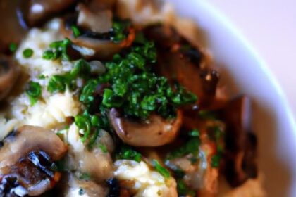Creamy Mushroom Risotto with Chicken: A Flavorful Delight