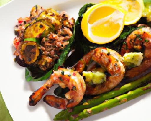 Savor Grilled Shrimp Skewers with Quinoa & Roasted Veggies