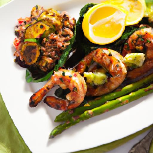 Savor Grilled Shrimp Skewers with Quinoa & Roasted Veggies