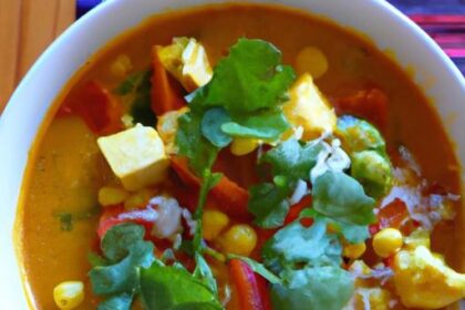 Savor Vegan Thai Red Curry with Silky Tofu Delight