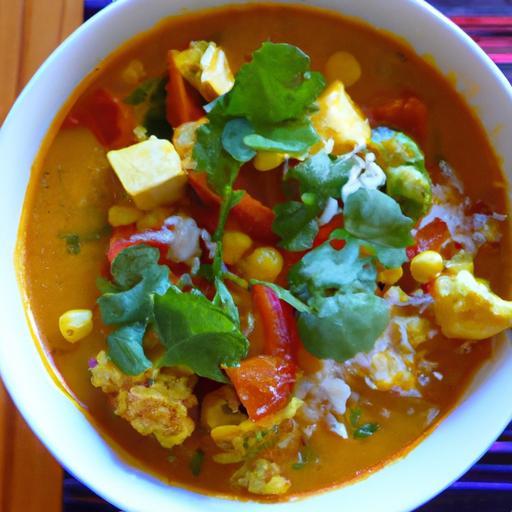 Savor Vegan Thai Red Curry with Silky Tofu Delight