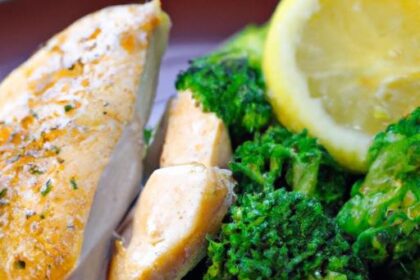Zesty Lemon Herb Roasted Chicken with Vibrant Broccoli