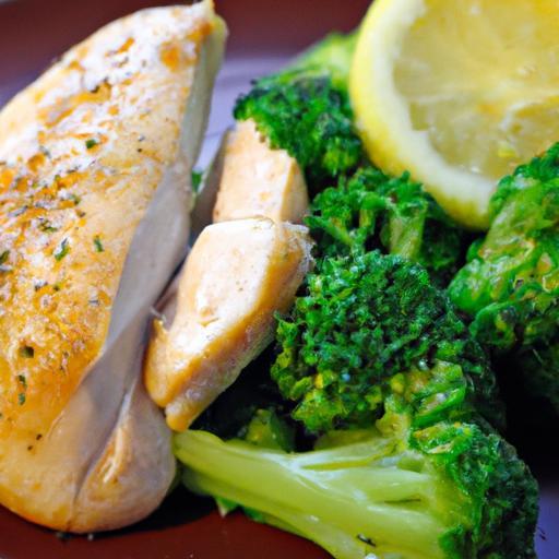 Zesty Lemon Herb Roasted Chicken with Vibrant Broccoli