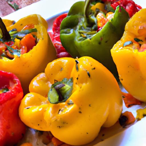 Colorful ⁣Vegan Stuffed Bell Peppers: A Nutritious Delight