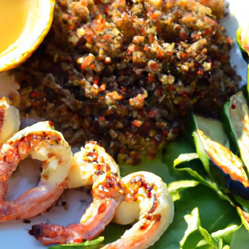 Savor Grilled Shrimp Skewers with Quinoa & Roasted Veggies