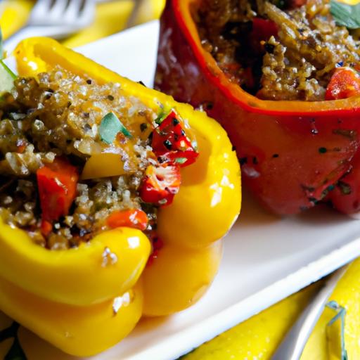 Colorful Veggie Stuffed Peppers with Protein-Packed Quinoa