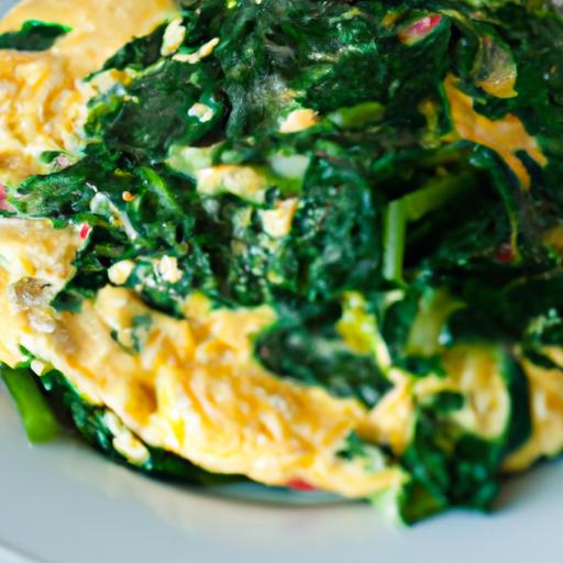 Brighten Mornings: scrambled Eggs with Spinach & Feta flair