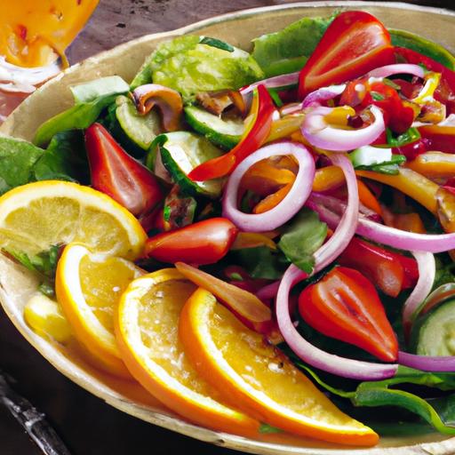 Bright & Tangy: Grilled Veggie Salad with Zesty Lemon dressing