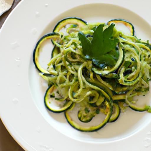 Fresh & Flavorful: Vegan pesto Zucchini ⁢Noodles Recipe
