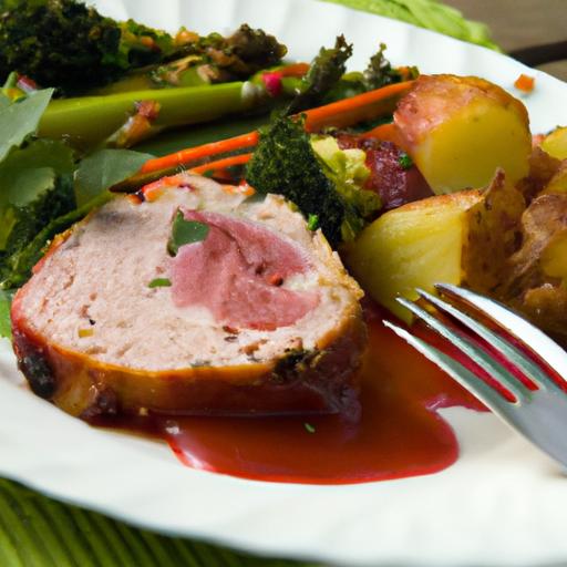 Wholesome turkey Meatloaf with⁤ Vibrant ​Roasted Veggies