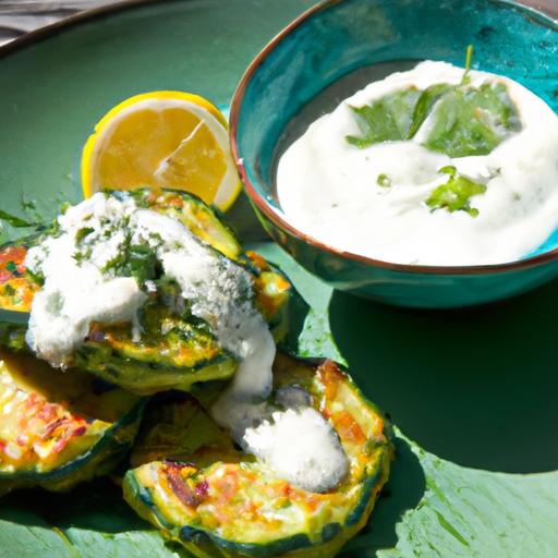 Crispy Zucchini Fritters with Creamy Yogurt Dip Recipe