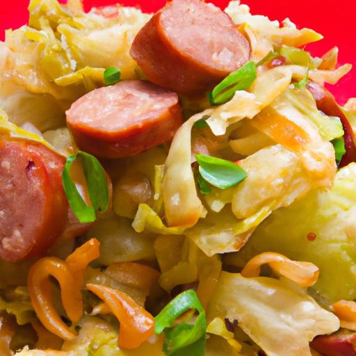 Savor the Flavors: easy Cabbage and Sausage Stir-Fry Fiesta