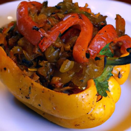 Flavor-Packed Vegan Stuffed Bell Peppers to savor