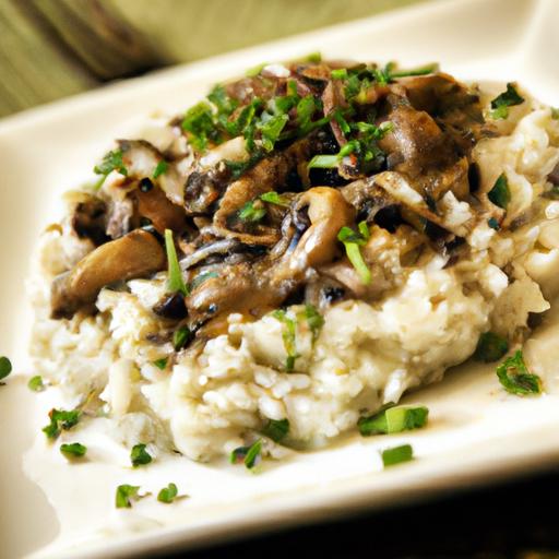 Savor the Perfect Mushroom Risotto with Tender Chicken