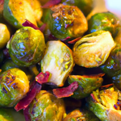 Crispy Roasted Brussels Sprouts with Tangy Mustard Vinaigrette