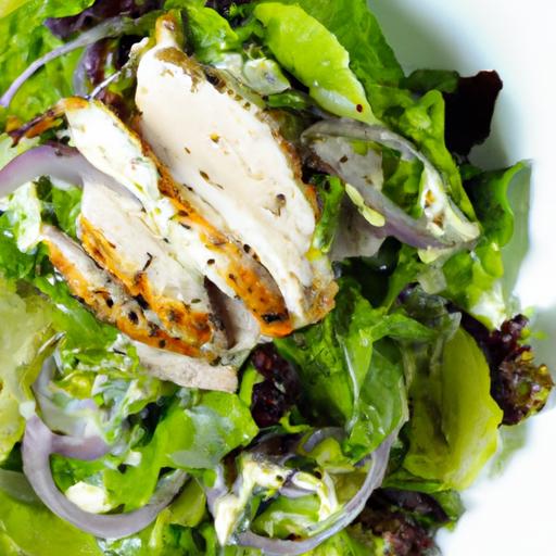 Flavorful ‍Grilled Chicken Salad with Homemade‌ Sweet Onion Dressing