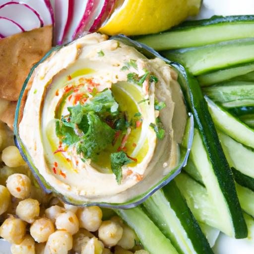 Refreshing Cucumber and ⁣Hummus Salad: ⁤A Healthy Twist