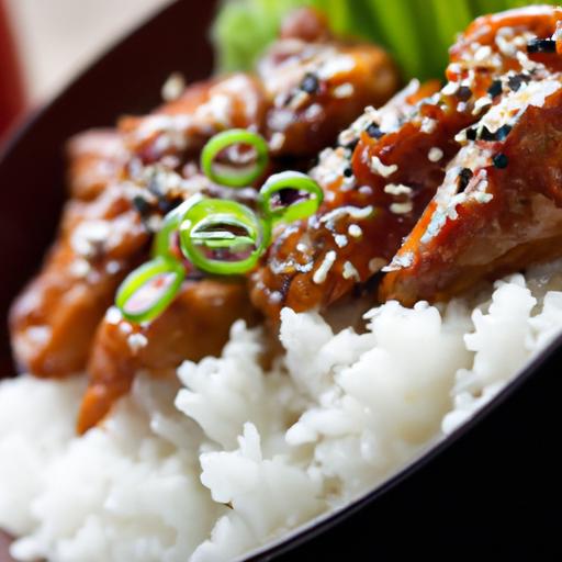 Savor the Perfect Chicken Teriyaki with Fluffy Rice Delight
