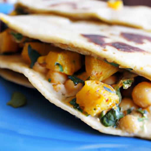Wholesome Vegan Chickpea & Spinach Quesadilla Delight