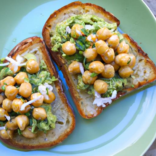 Creamy Vegan Avocado Toast with Zesty ‌Chickpea Spread